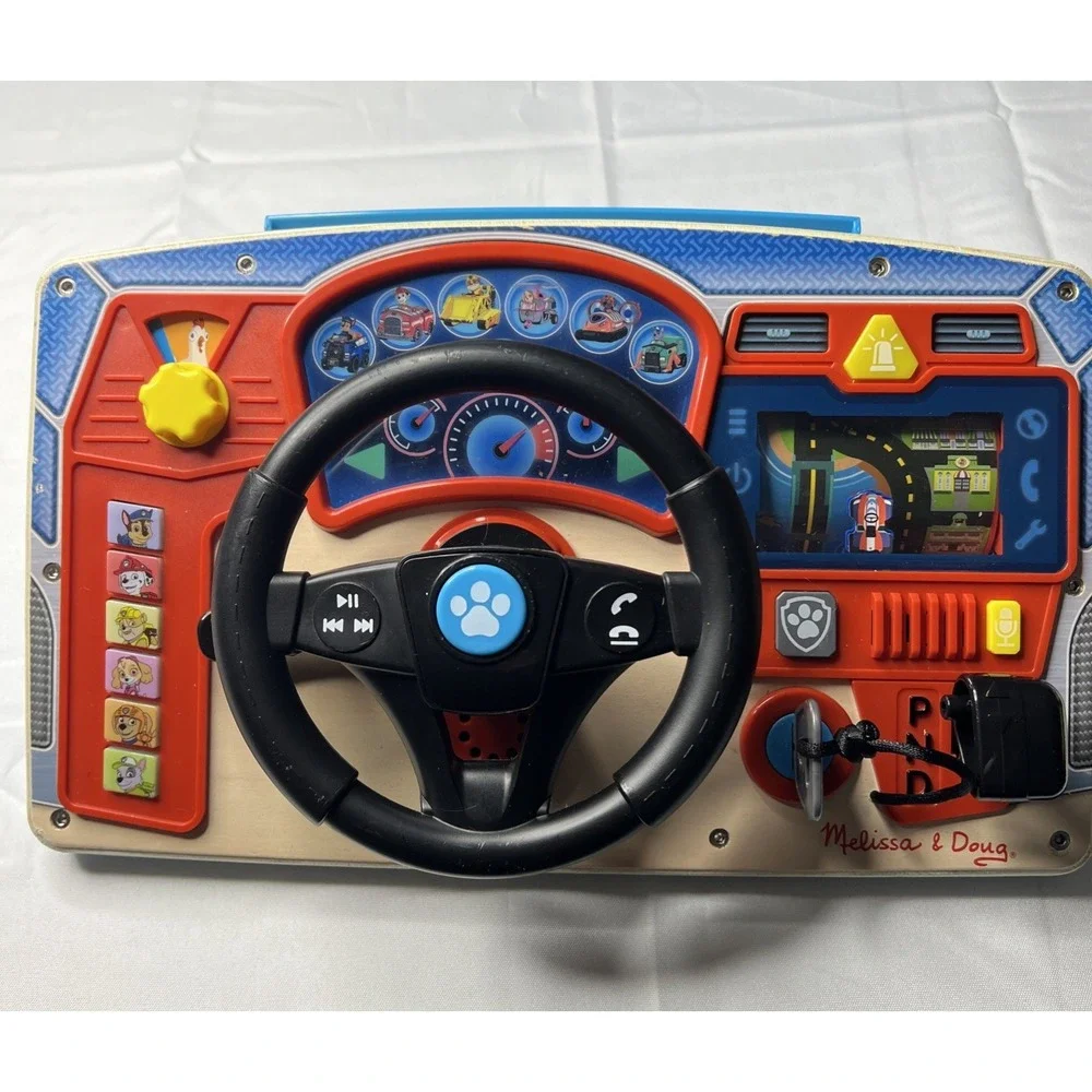 Melissa & Doug Paw Patrol Driving Dashboard Bilingual Interactive Toy Works